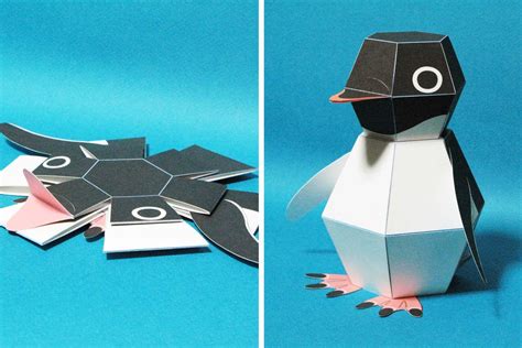 Pop Up Penguin Template Design Inspiration